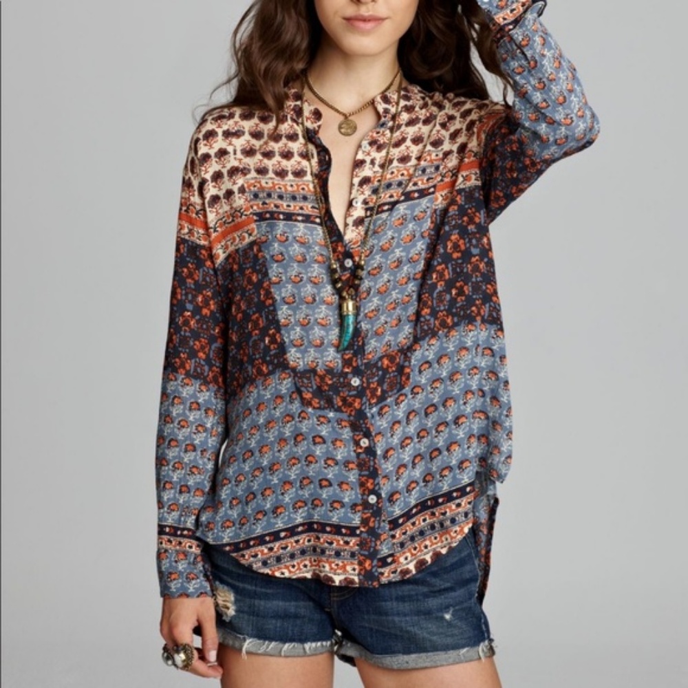 Free people Patterned Shirt